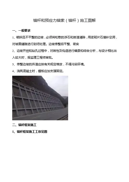 锚杆和预应力锚索(锚杆)施工图解