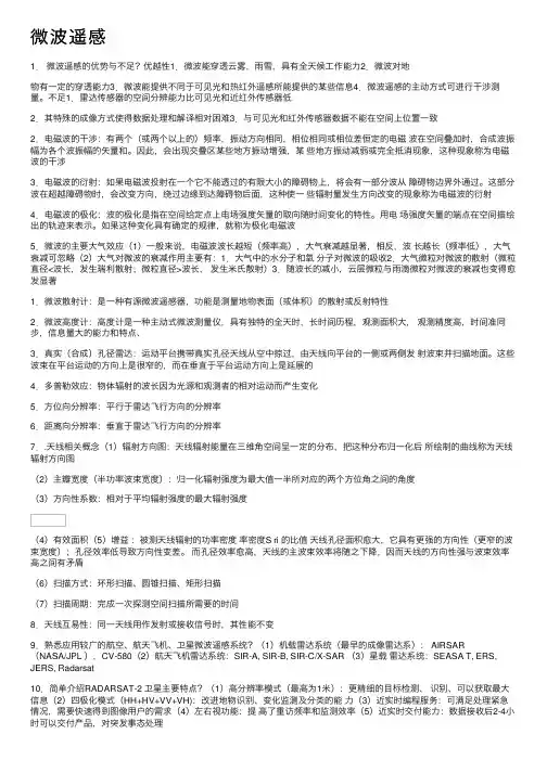 微波遥感——精选推荐