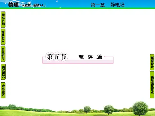 人教版选修【3-1】1.5-电势差【精品课件】