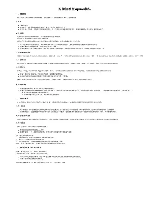 购物篮模型Apriori算法