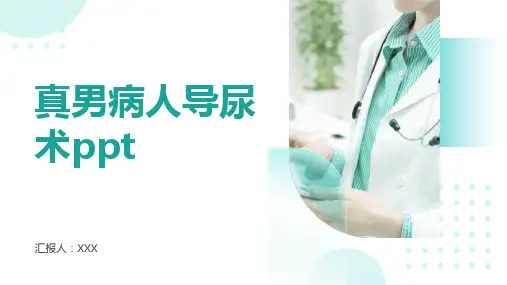 真男病人导尿术ppt