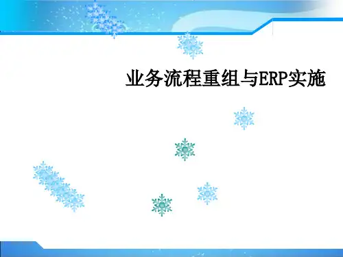 业务流程重组与ERP实施培训教材(PPT 35页)