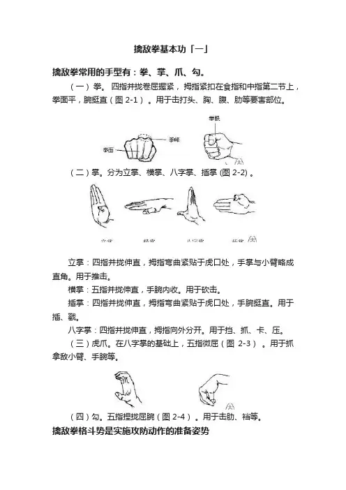 擒敌拳基本功「一」