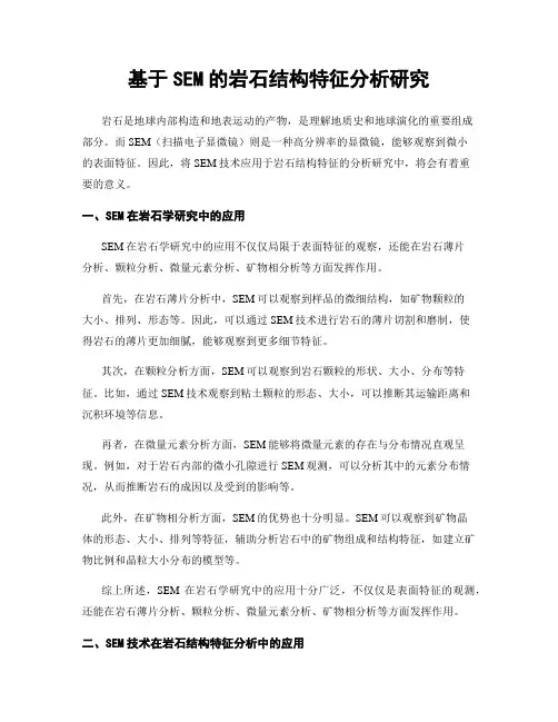 基于SEM的岩石结构特征分析研究