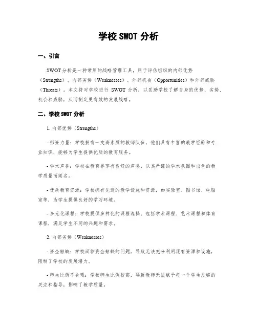 学校SWOT分析