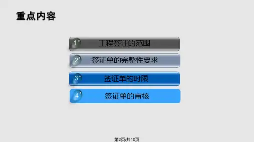 工程签证与反签证制学习课件