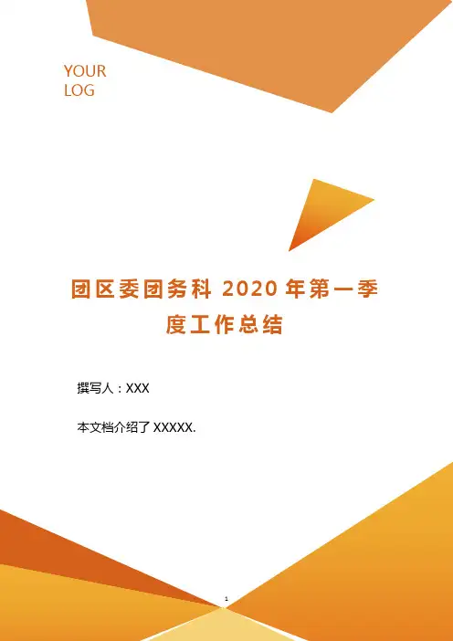 团区委团务科2020年第一季度工作总结..doc