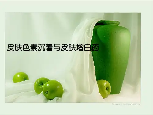 皮肤色素沉着与增白药