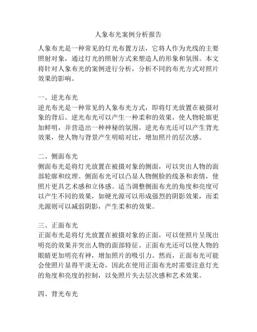 人象布光案例分析报告