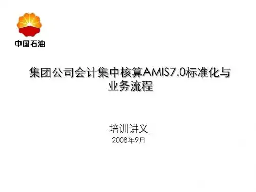 AMIS培训讲义(标准化与流程)