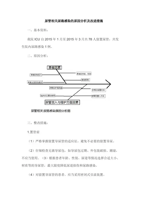 尿管相关尿路感染的原因分析及改进措施