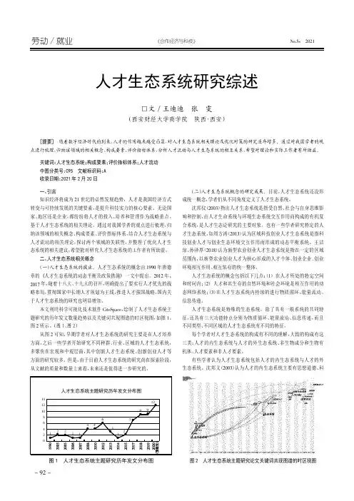 人才生态系统研究综述