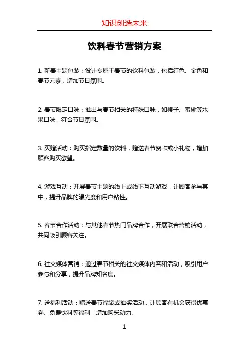 饮料春节营销方案 (5)
