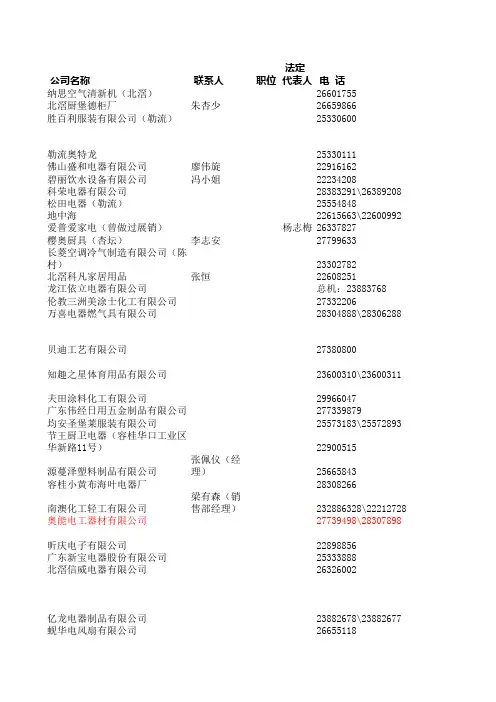顺德企业联系