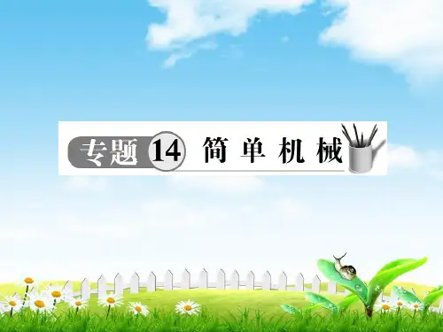 【物理】中考苏科版九级复习课件：专题14简单机械(共25张PPT)