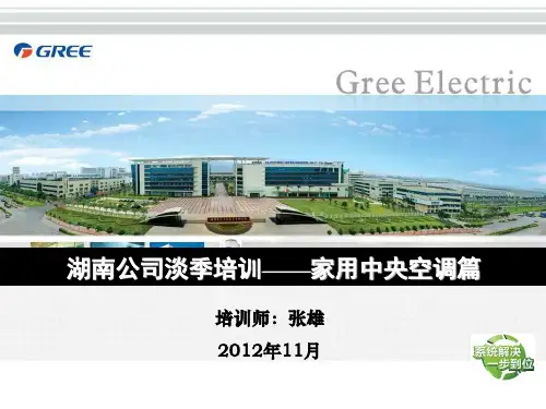 格力家用中央空调营销PPT