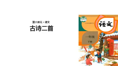 一年级下册语文优秀课件- 12 古诗二首人教部编版 (30页PPT)