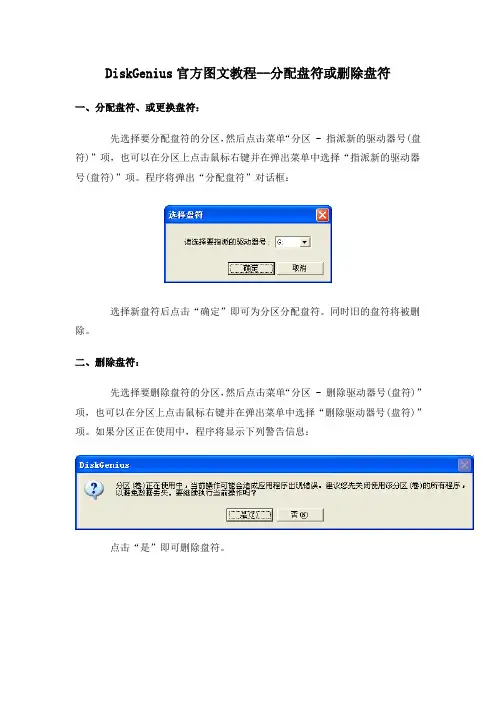 DiskGenius官方图文教程--分配盘符或删除盘符