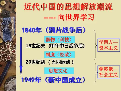 五单元近代中国的思想解放潮流课件
