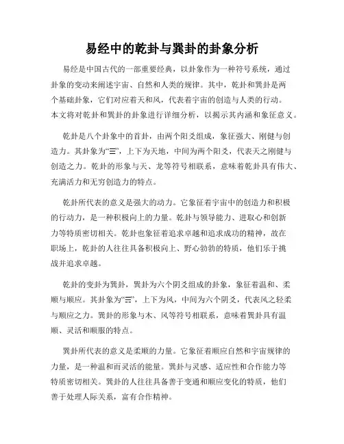 易经中的乾卦与巽卦的卦象分析