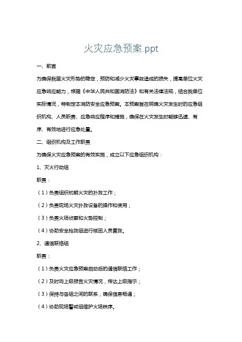 火灾应急预案.ppt