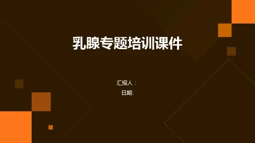 乳腺专题培训培训课件