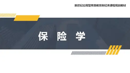 保险学 第二版 第九章 保险监管