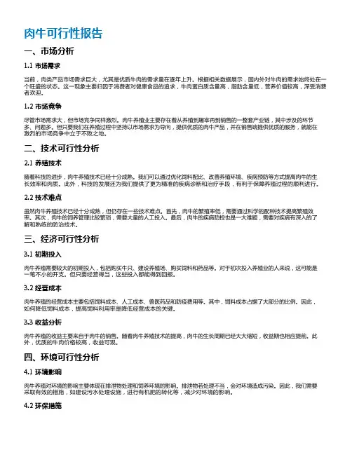 肉牛可行性报告