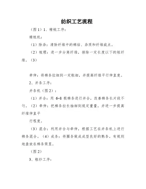 纺织工艺流程