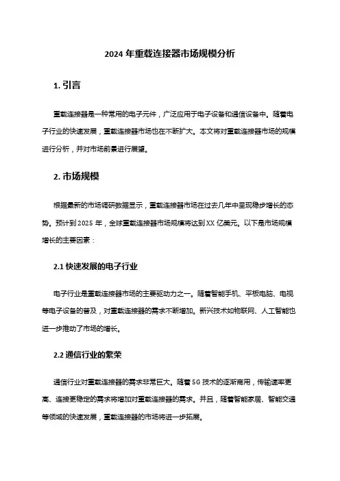 2024年重载连接器市场规模分析