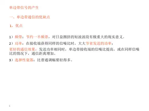 单边带信号的产生