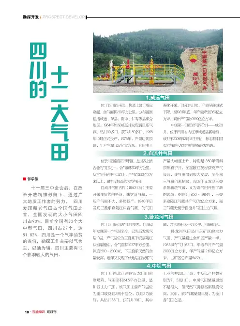 四川的十二大气田