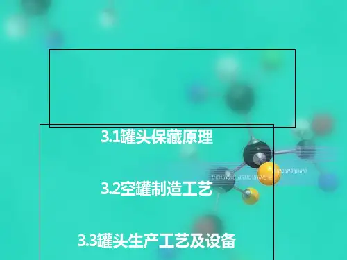 罐头制作工艺方式及原理课件(PPT 78页)