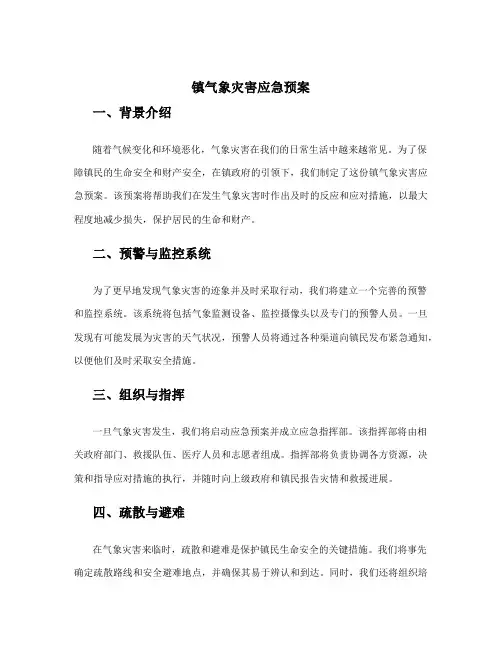 镇气象灾害应急预案