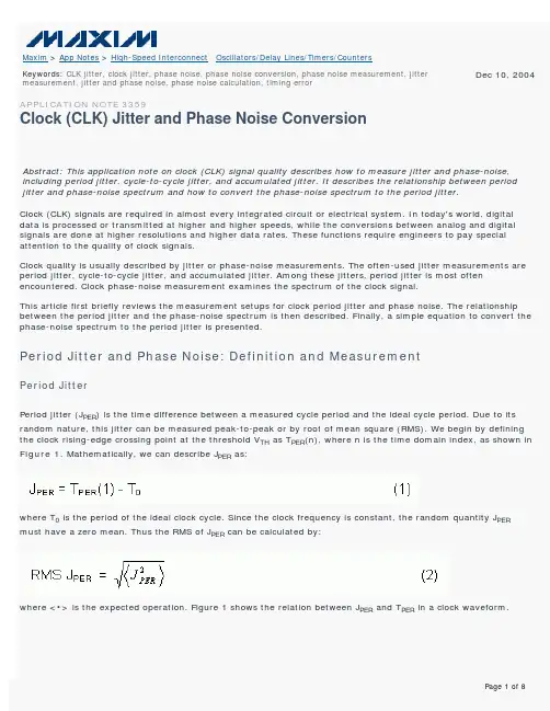 CLOCK JITTER