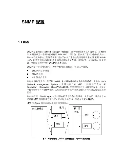 SNMP的配置