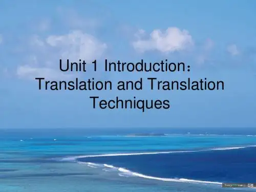 Unit 1 Introduction
