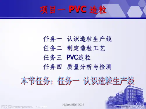 任务1-1 挤出造粒生产线ppt课件