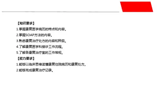 康复医学科诊疗常规