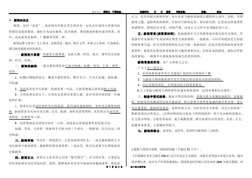 八年级上册语文新闻知识点