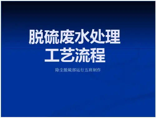脱硫废水处理工艺 