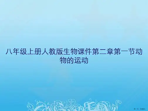 八年级上册人教版生物课件第二章第一节动物的运动
