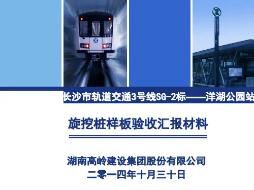 [PPT]旋挖桩样板验收汇报材料