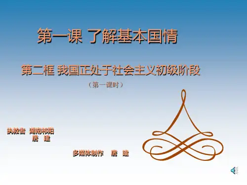 我国正处于社会主义初级阶段