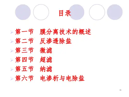 膜技术及其PPT课件
