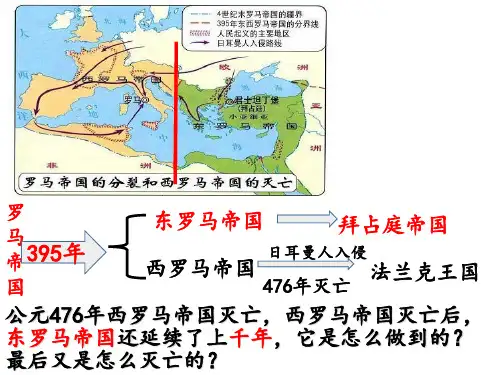 人教部编版九年级历史上册拜占庭帝国和查士丁尼法典