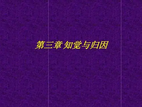 知觉与归因