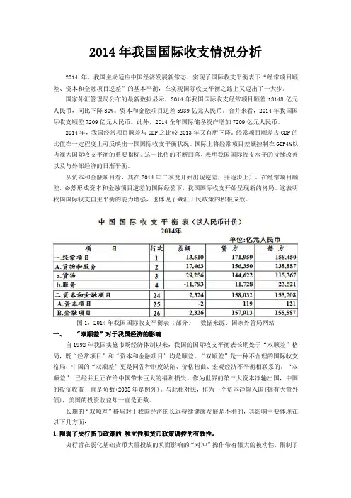 2014我国经济分析
