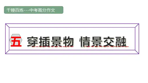 中考高分作文炼成十讲  05 景物穿插 情景交融  2024-2025学年中考作文讲练(统编版)