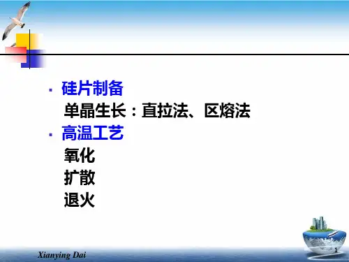硅片制备与高温工艺课件PPT